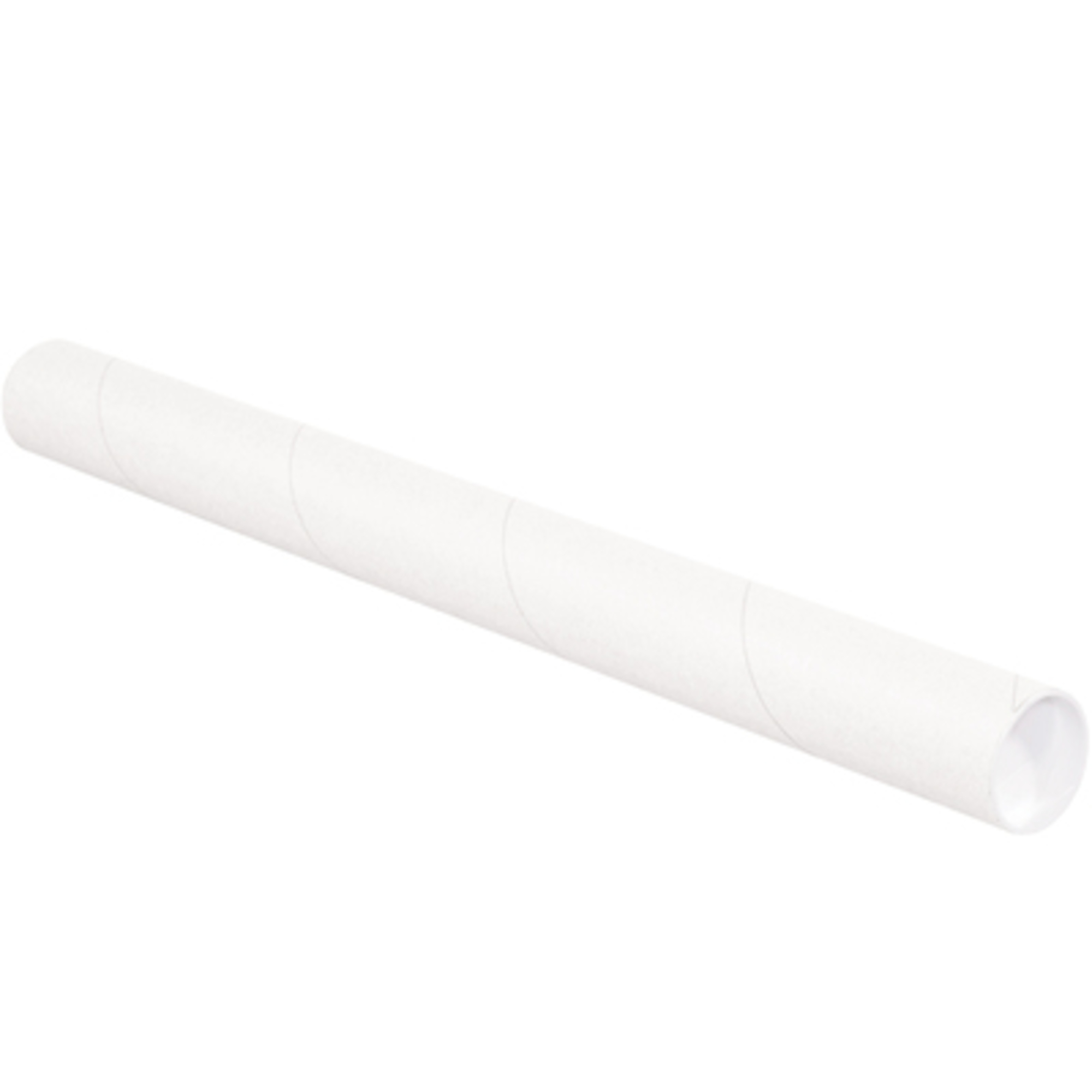 2 1/2 x 12in. Whi. Tub. with Caps 34/CS, Model# P2512W